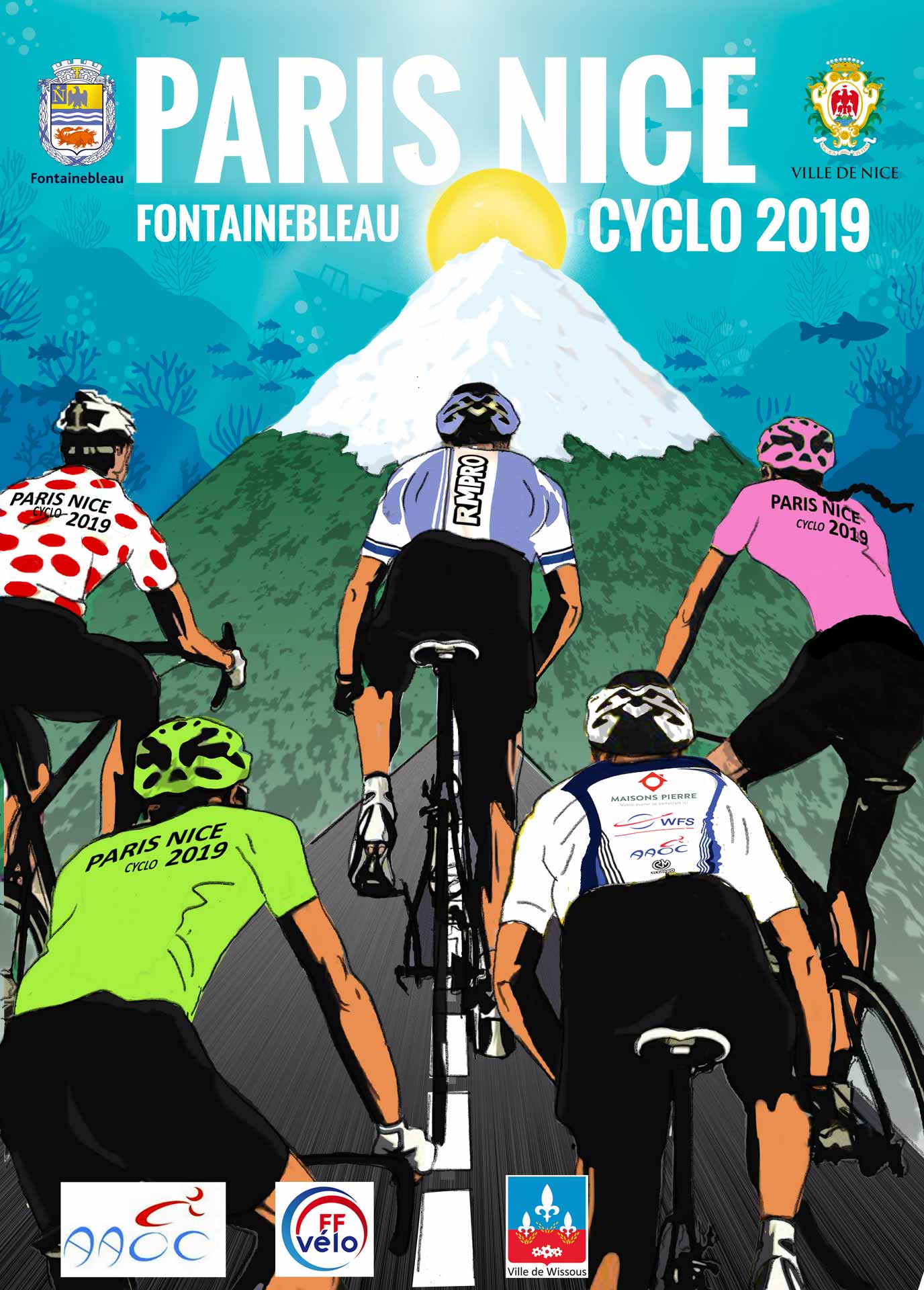 Affiche Paris Nice Cyclo 2019