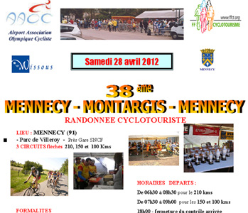 Mennecy-Montargis-Mennecy 2012 - AFFICHE Diaporama